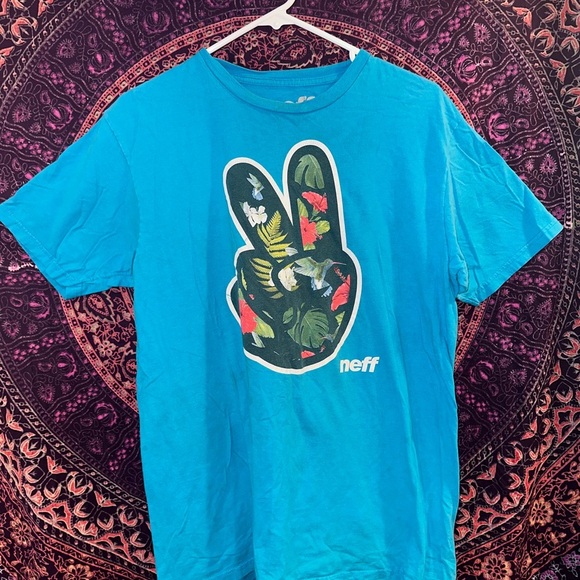 Neff Blue Graphic Tee - Picture 1 of 4